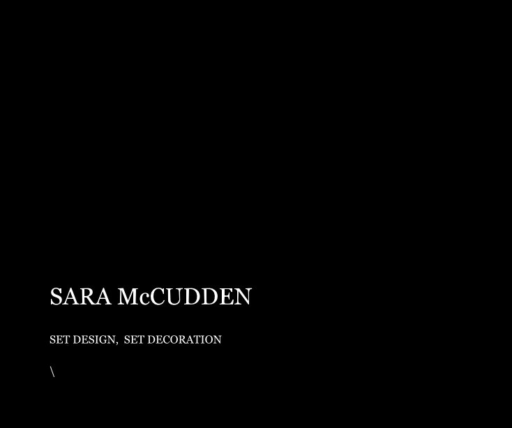 Ver SARA McCUDDEN por \