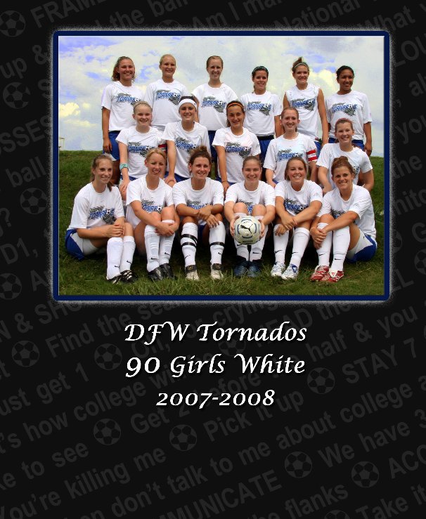 View DFW Tornados 90 Girls White by Mark and Sherry Harlass