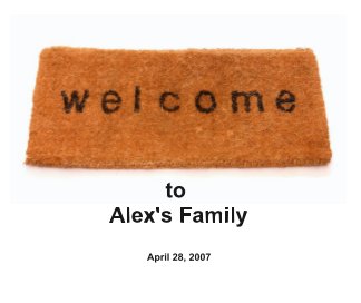 Welcome to Alex's Family book cover