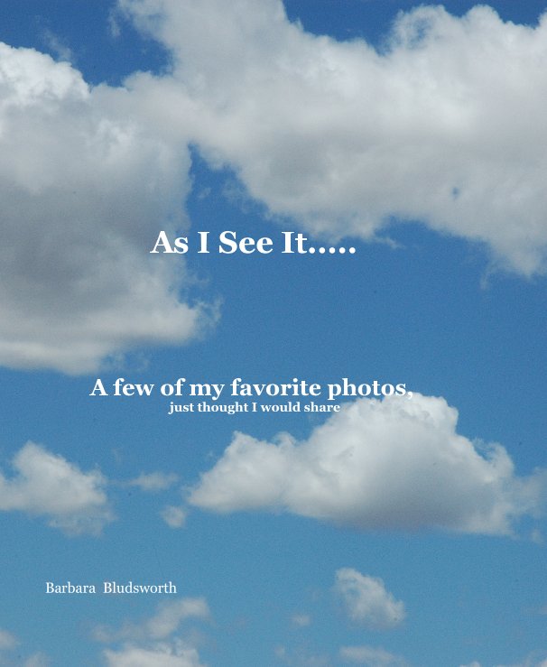 View As I See It..... by Barbara Bludsworth