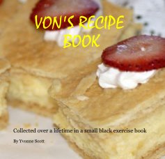 VON'S RECIPE BOOK book cover