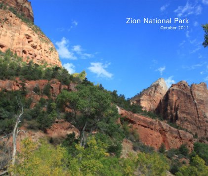 Zion National Park October 2011 book cover