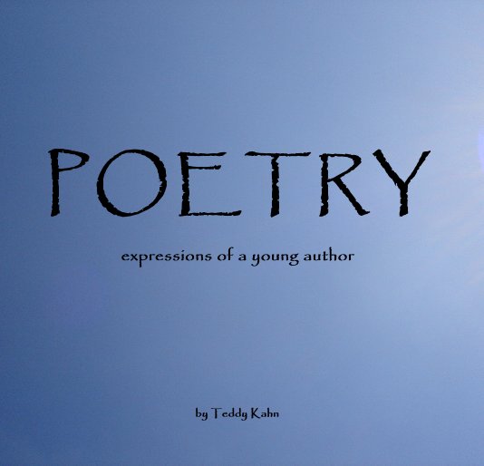 POETRY expressions of a young author by Teddy Kahn | Blurb Books