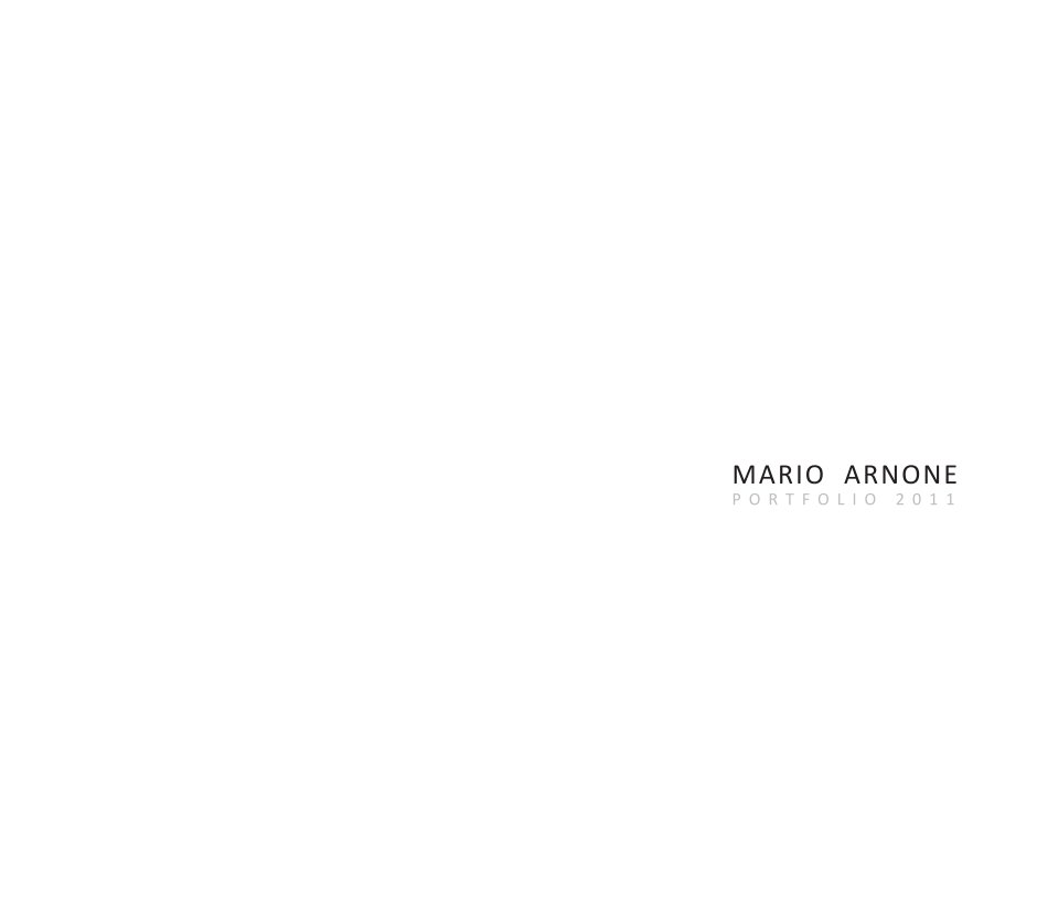 View Mario Arnone - Portfolio 2011 by Mario Arnone