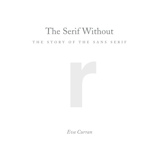 View The Serif Without by Eva Curran