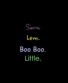 Sierra. Lem. Boo Boo. Little. book cover