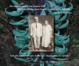 Salazar family tree - 8x11 book cover