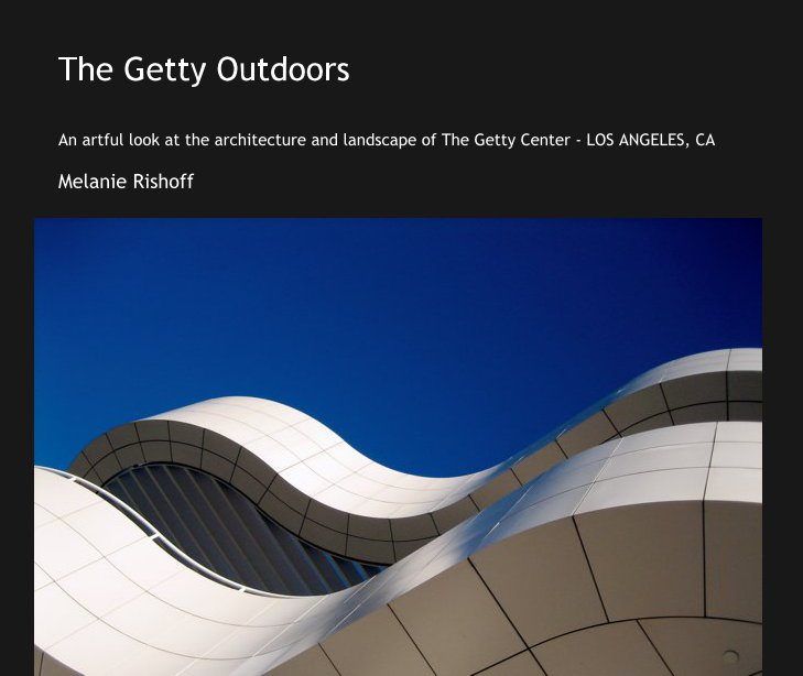 Bekijk The Getty Outdoors op Melanie Rishoff