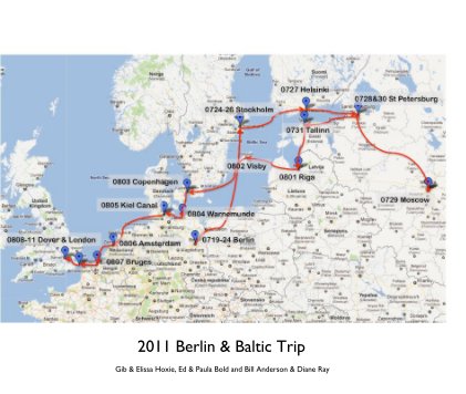 2011 Berlin & Baltic Trip book cover