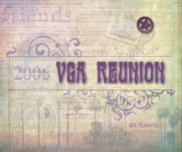 Bekijk The "Unofficial" 2006 VGA Reunion op Book Design by Nellie Jennings
