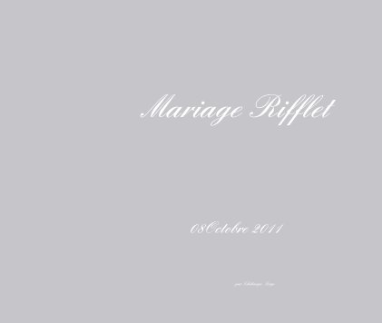 Mariage Rifflet book cover