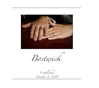 Bostwick Wedding book cover