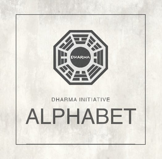 View Dharma Initiative Alphabet by Hilary Wright