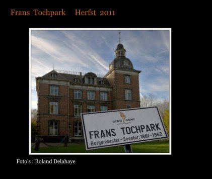 Frans Tochpark Herfst 2011 book cover