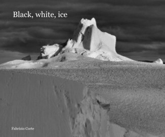 Black, white, ice book cover