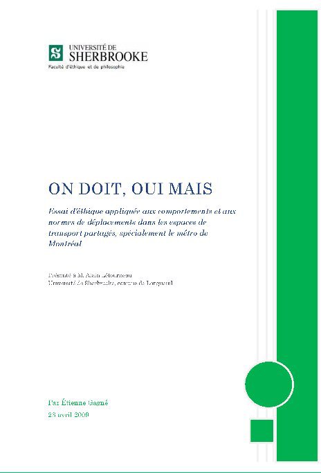 View On doit, Oui mais by par Étienne Gagné