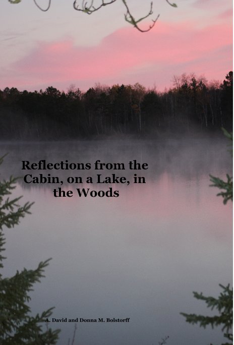 View Reflections from the Cabin, on a Lake, in the Woods by A. David and Donna M. Bolstorff
