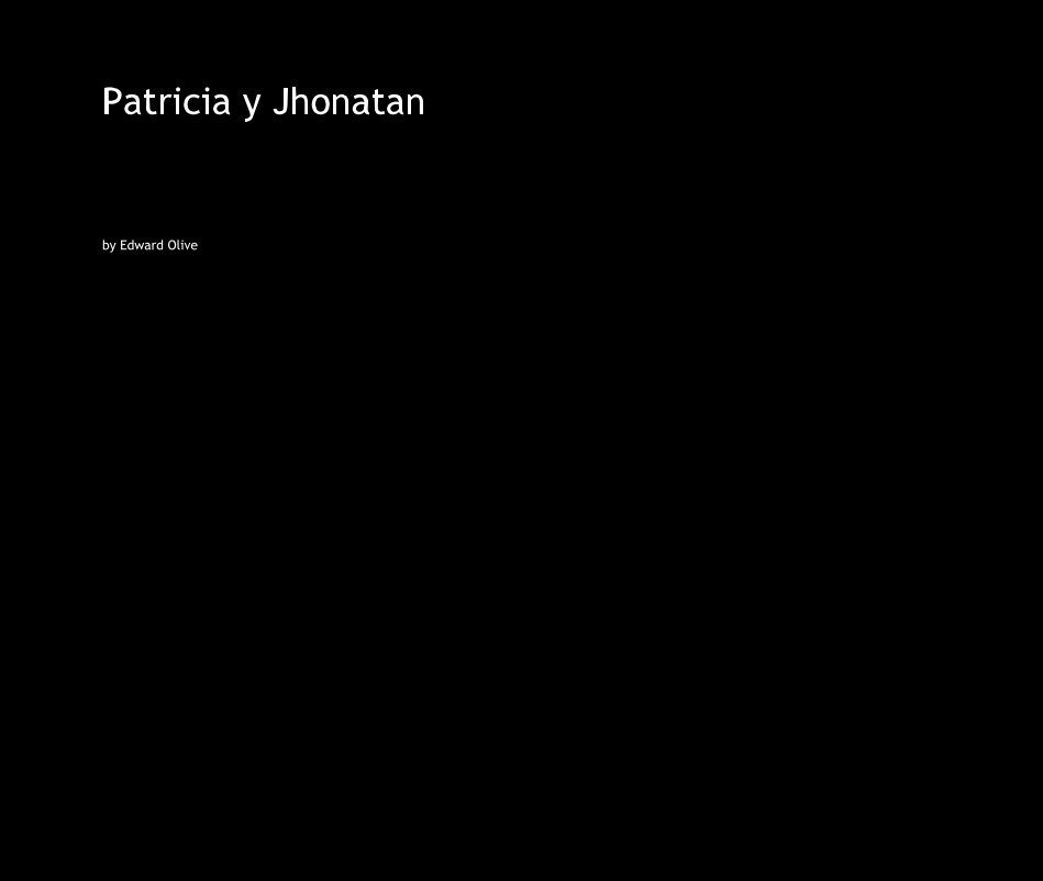 View Patricia y Jhonatan by Edward Olive