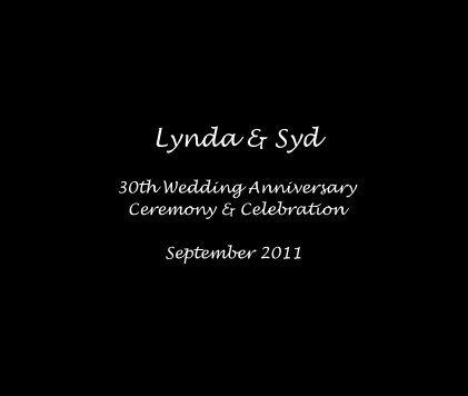 Lynda & Syd 17th September 2011 Plymouth book cover