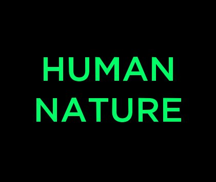 HUMAN NATURE book cover