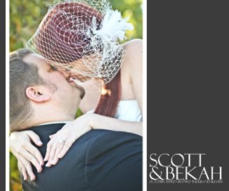 scott & bekah wedding book cover