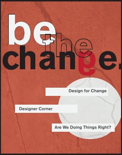 be the change. book cover