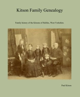 Kitson Family Genealogy book cover