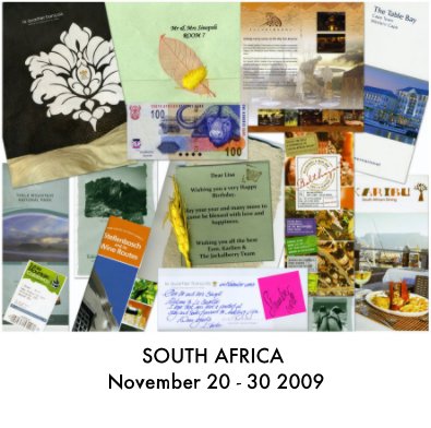 SOUTH AFRICA November 20 - 30 2009 book cover