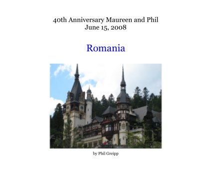 40th Anniversary Maureen and Phil June 15, 2008 book cover