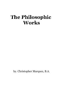 The Philosophic Works book cover