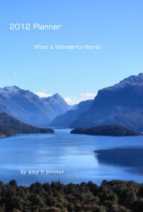 What a Wonderful World 2012 Weekly Planner book cover