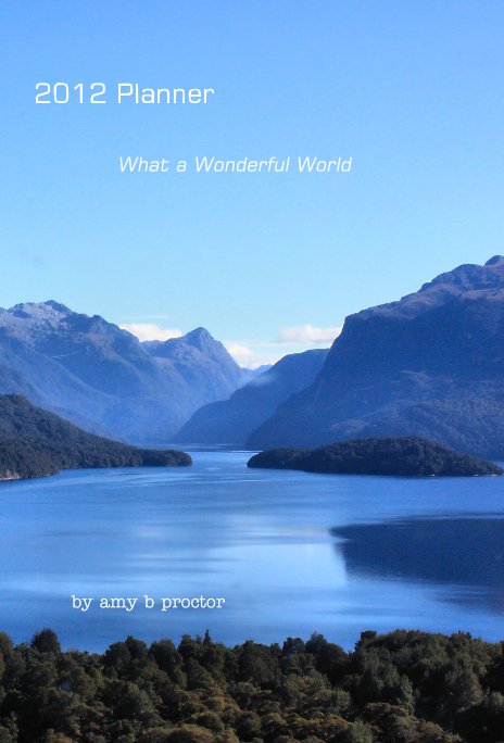 View What a Wonderful World 2012 Weekly Planner by amy b proctor