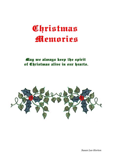 View Christmas Memories by Susan Lee-Horton