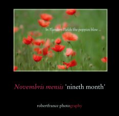 Novembris mensis 'nineth month' book cover