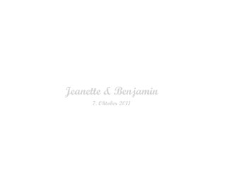 Jeanette & Benjamin book cover
