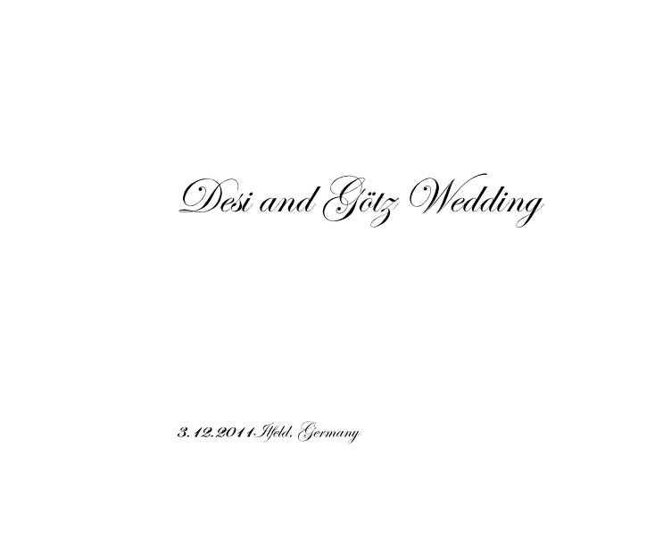 Bekijk Desi and Götz Wedding op minimalistic