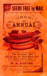 The William Herbert Steves 1888 Annual Seed Catalog book cover