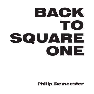 Back to Square One book cover