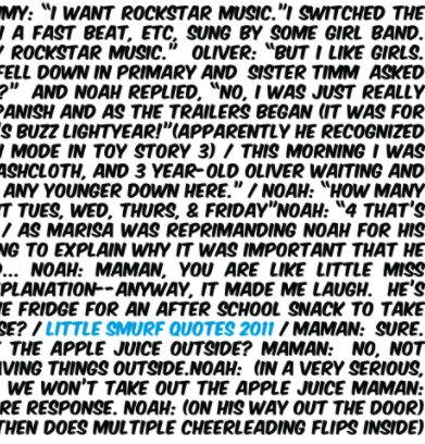 Little Smurf Quotes 2011 book cover