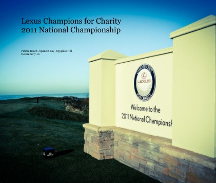 Lexus Champions for Charity 2011 National Championship book cover