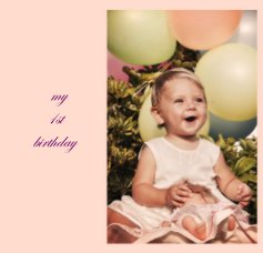 my 1st birthday book cover