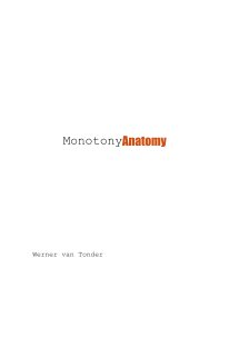 MonotonyAnatomy book cover