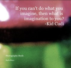 If you can't do what you imagine, then what is imagination to you? -Kid Cudi book cover