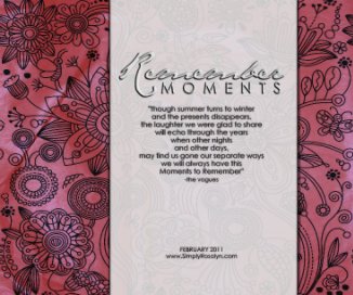 Remember Moments Scrapbook book cover