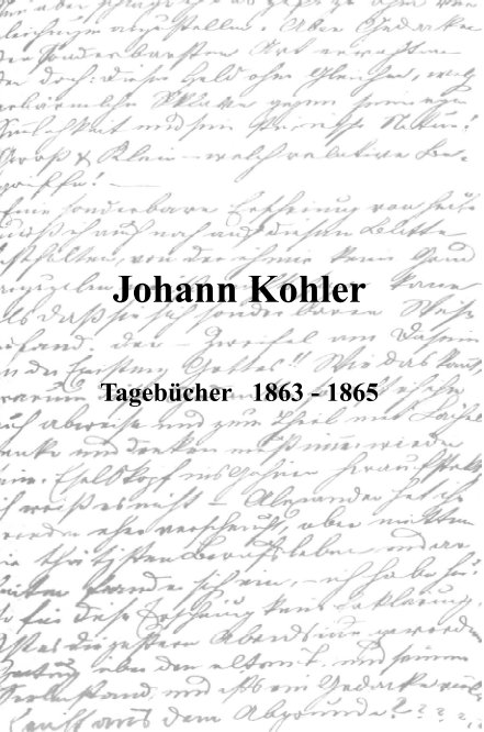 Johann Kohler nach Herausgeber: Hans Kohler anzeigen