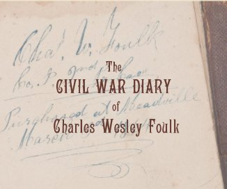 The CIVIL WAR DIARY of Charles Wesley Foulk book cover