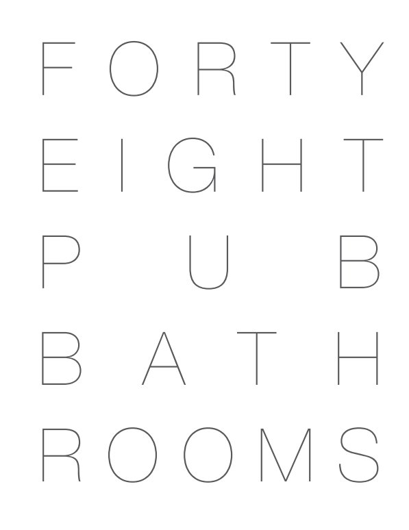 View Forty Eight Pub Bathrooms by Benjamin Cowley