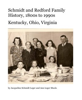 Schmidt and Redford Family History, 1800s to 1990s book cover