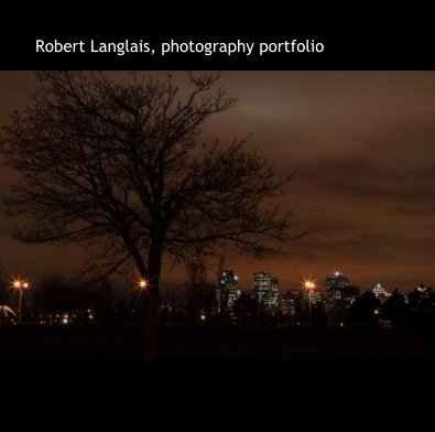 Robert Langlais, photography portfolio book cover