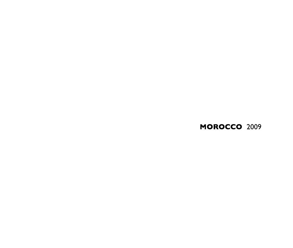 Ver MOROCCO 2009 por sourojit
